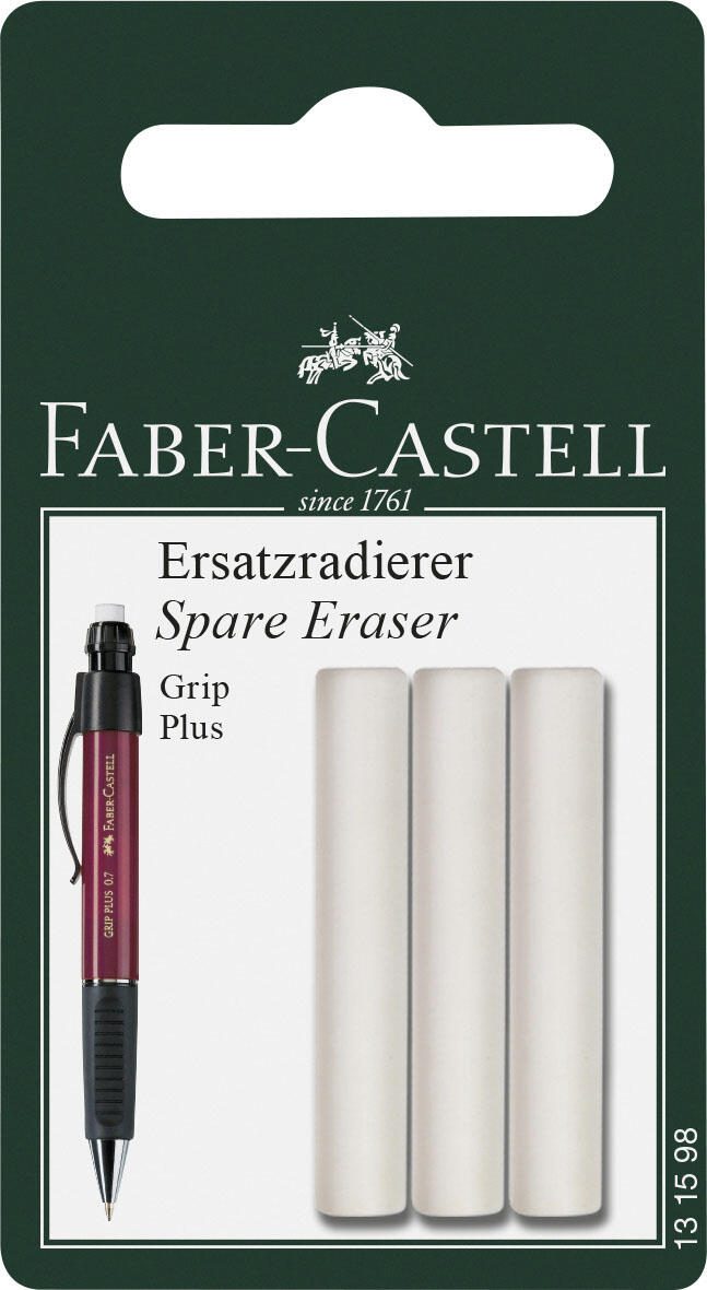 FABER-CASTELL Radiergummis für Bleistifte weiß FABER-CASTELL Radiergummis für Bleistifte weiß